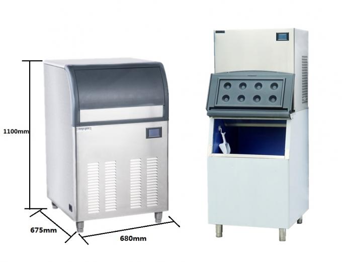 High Efficiency Integrated Ice Maker , Water Cooling Stainless Steel