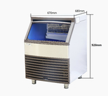 Brown Plastic Shell Water Cooled Ice Machine 118Kgs Daily Output 580W