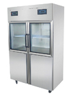 Air Cooled Double Temperature Commercial Restaurant Supply Refrigerator with Foor Doors