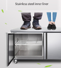 SS304 180W Commercial Worktop Refrigerator Equipment With Adjustable Feet