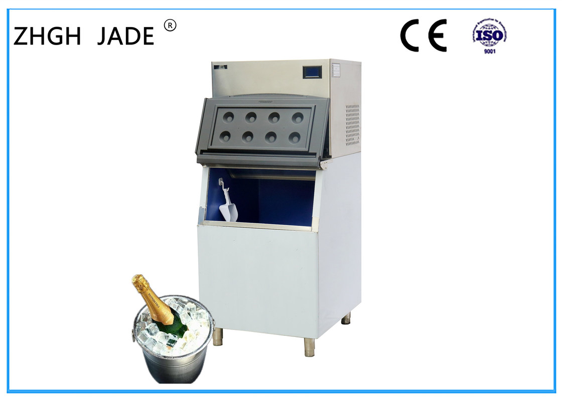 Anti Bacterial Water Cooled Ice Machine Water Flowing Mode SS304 Panel