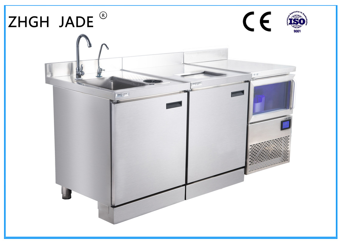 Solid Stainless Steel Countertops , Stainless Steel Bar Counter Custom Size