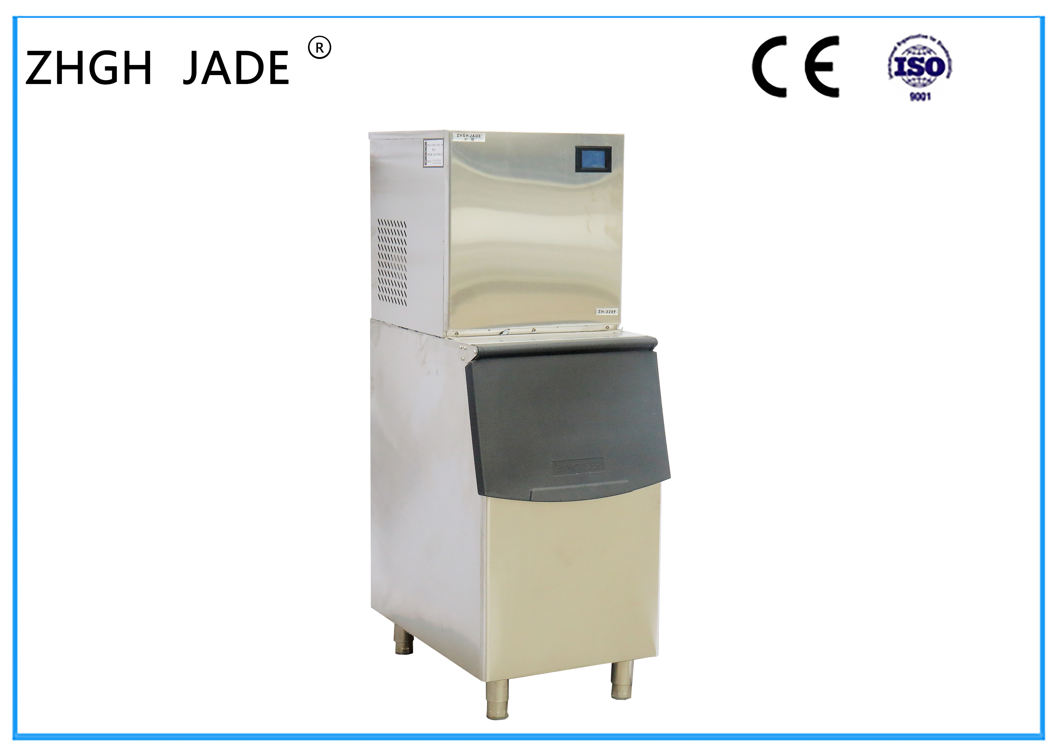 180kgs/24h Output Stainless Steel Automatic Ice Cube Maker with Temperature Sensing Device