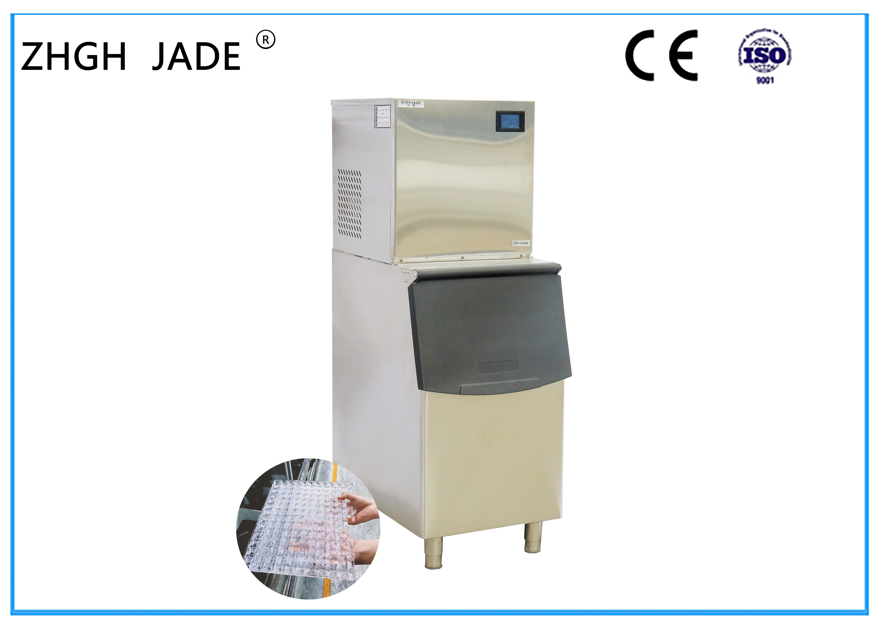 Split Type Square Ice Cube Machine , Commercial Ice Making Machine 720W