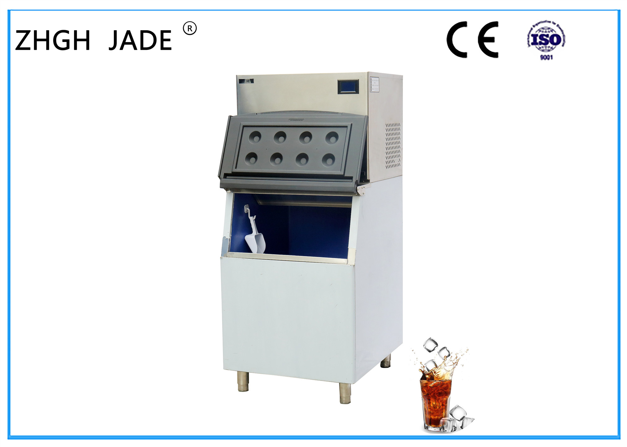 Energy Efficient Ice Cube Maker Machine With Food Grade Ice Bucket 880W
