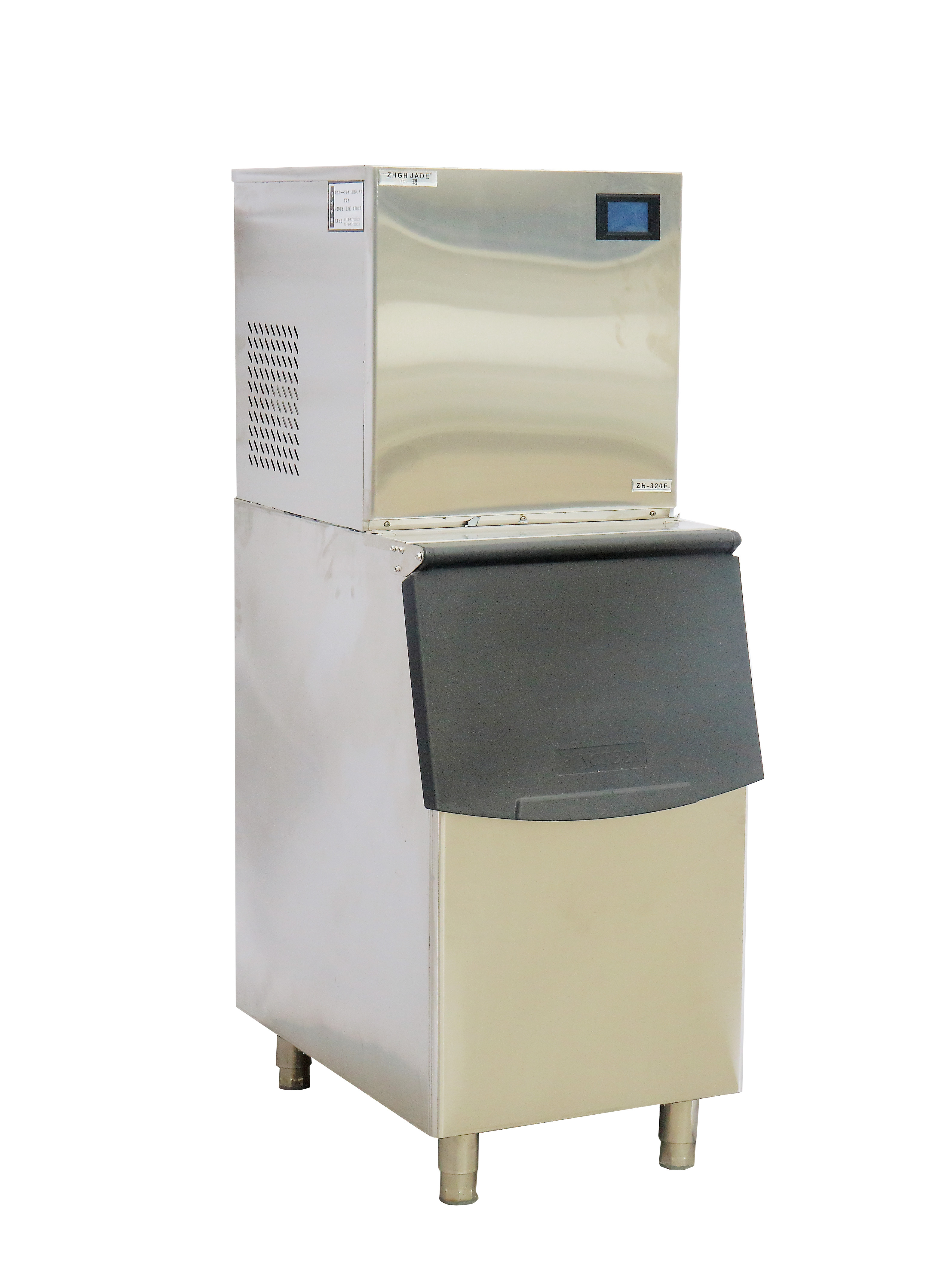 SUS304 Double Trays 680Kg/Day Square Cube  Automatic Ice Machine