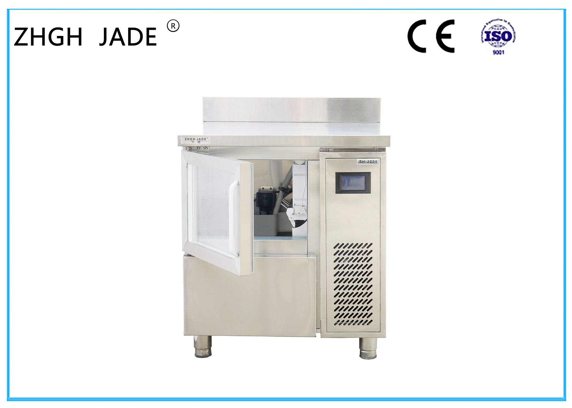 510W Cube Ice Making Machine , Double Insulating Glass Water Cooled Ice Machine