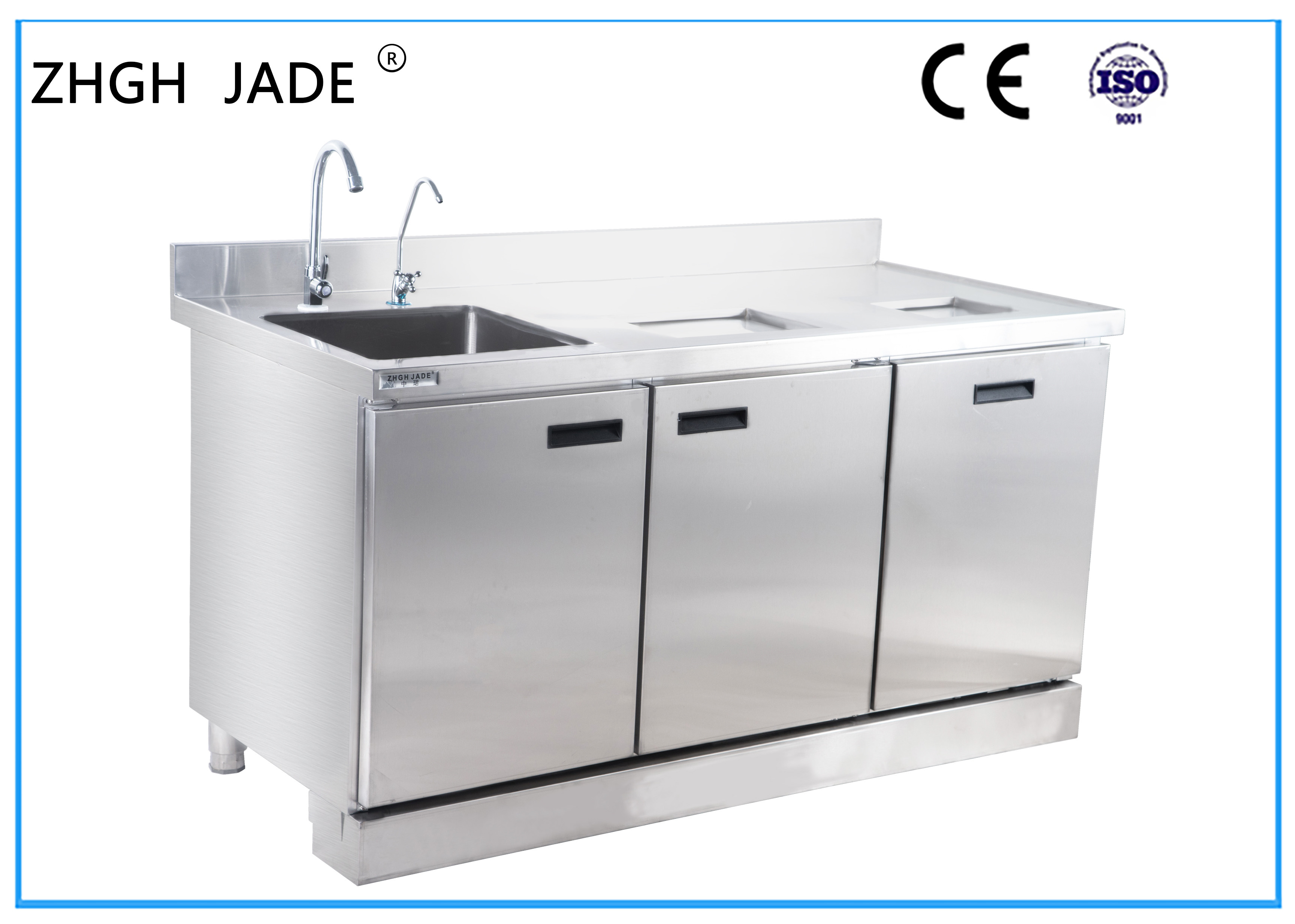 Industrial Stainless Steel Bar Counter Custom Design 1500 * 700 * 800MM