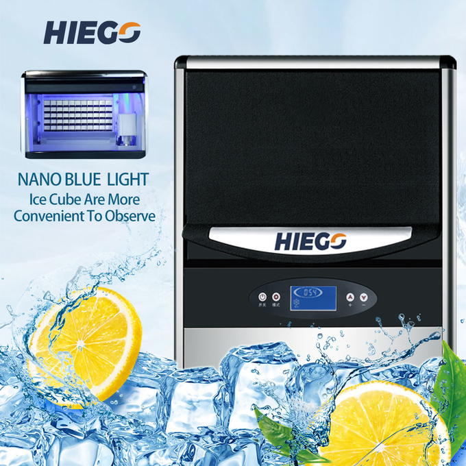 40kg/24Hrs Ice Cube Maker Machine Self-Inspection Small Ice Machine For Home Bar 0