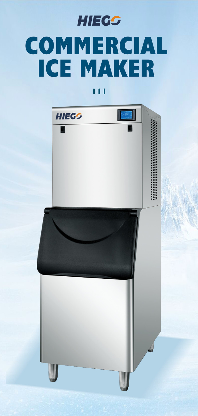 550Kg/24H Commercial Ice Cube Machine Portable Ice Maker 0