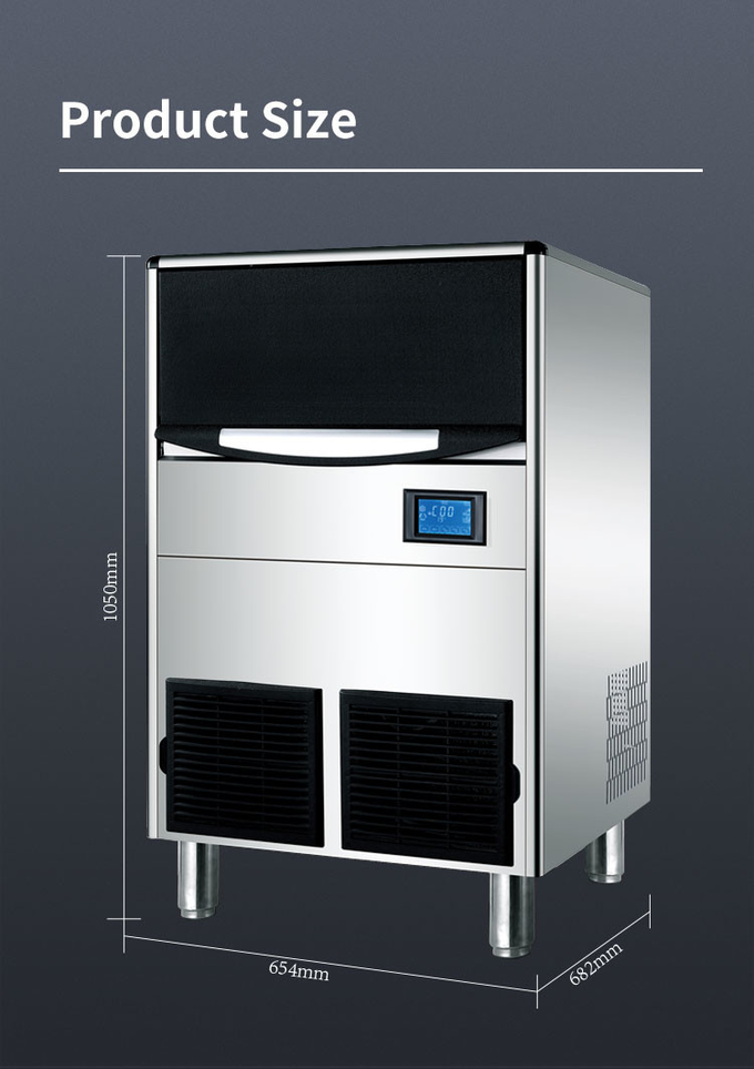 Commercial Automatic Ice Machine 120kg 110-220v Nugget Ice Cube Maker 7