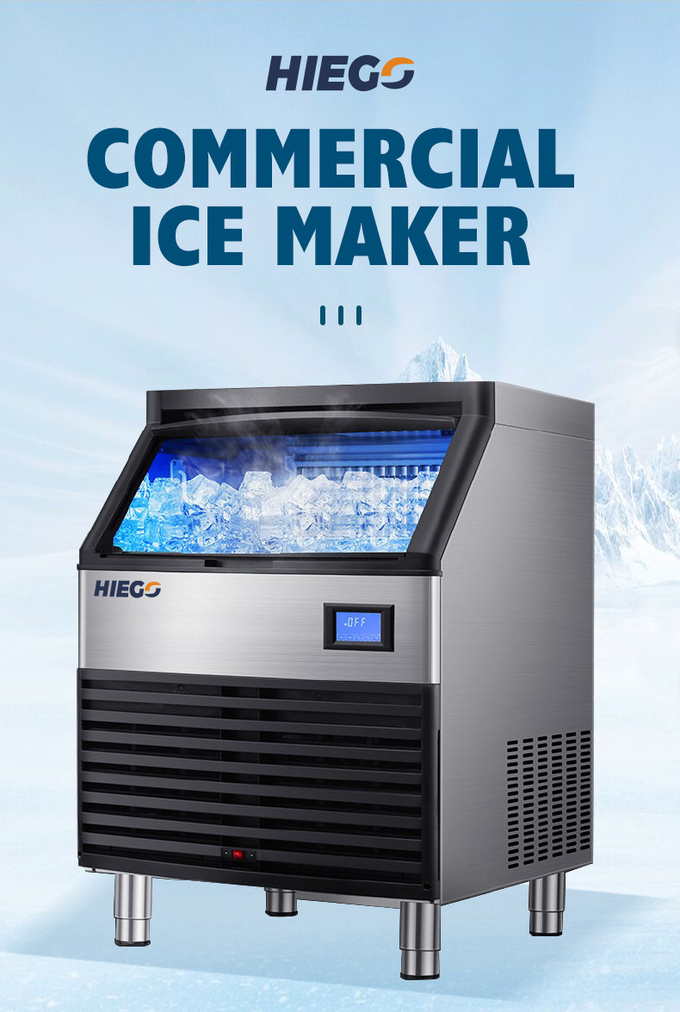 80kg Automatic Water Flowing Vertical Bolck Cube Ice Maker Making Machine 0