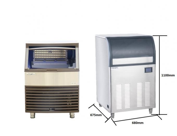 820W Automatic Integrated Ice Maker 100Kg / 24H Output 26 * 26 * 43In
