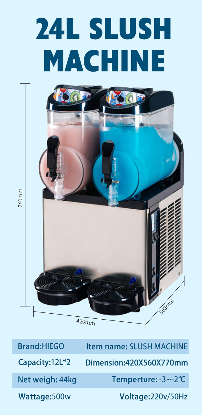 AutoClean Smoothie Slush Machine 12L 24L 36l Commercial Daiquiri Machine 11