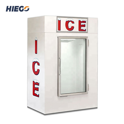 1841L Outdoor Ice Merchandiser Freezer Air Cooling Stainless Steel Dipping Cabinets