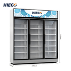 3 Glass Doors Upright Display Chiller 550W Digital Temperature Control System