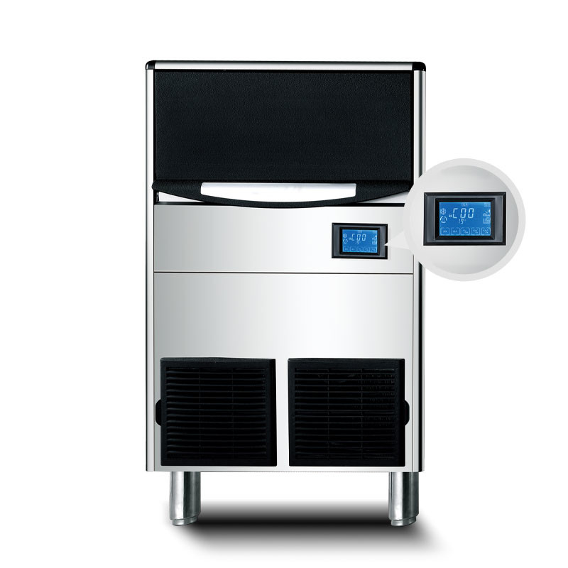 Ice Capacity 100kg 24H LCD Commercial Ice Maker Machine For Restaurant Bar Cafe For Sale