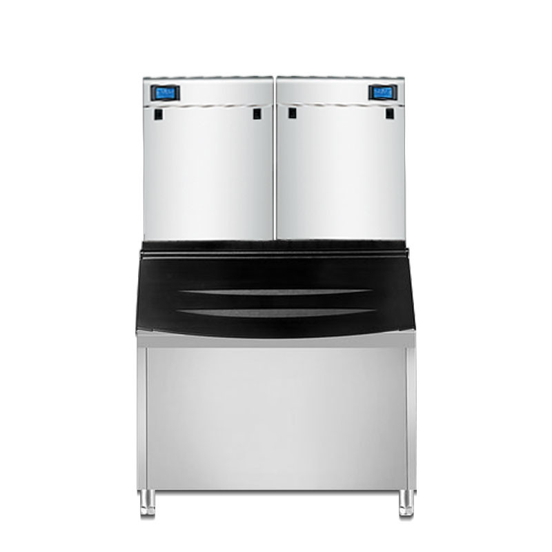 SUS304 Commercial Cube Ice Machine 1000Kg With LCD Panel