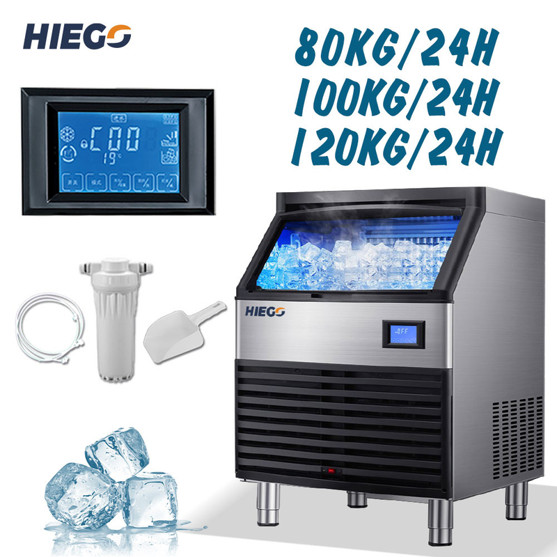 120KG 24H Commercial Ice Machines Making Maker Used Cube ice Maker