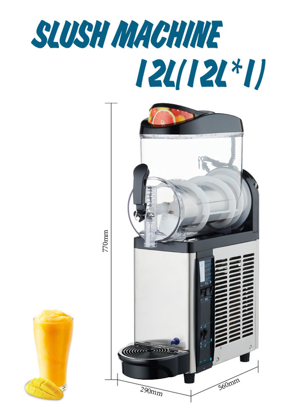 Fully Automatic Single Bowl Slush Machine For Frozen Drink Smooth Margarita Slushy Maker