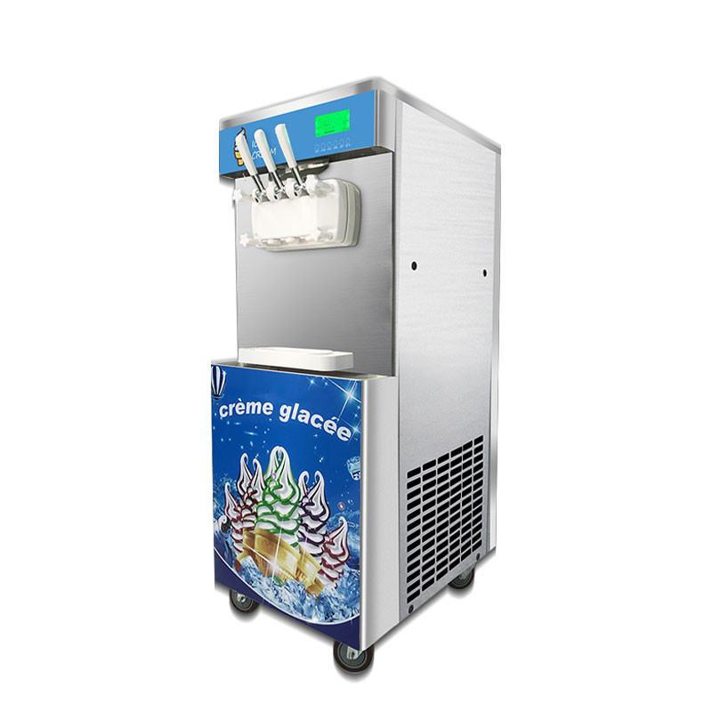 58L/H Commercial Ice Cream Machine A Glace Air Cooling Italian Gelato Maker