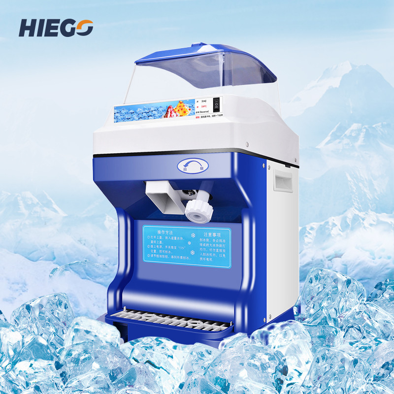 300KGS Per Hour Snow Ice Shaver Machine 320rpm Commercial Shaved Ice Maker 300w