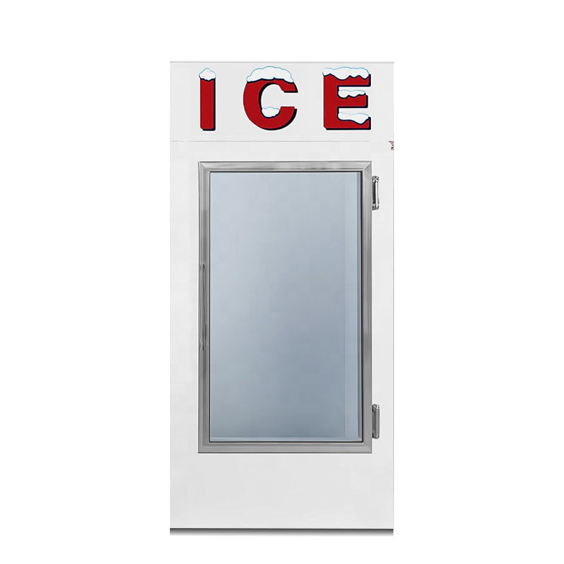 Cold Wall System Outdoor Ice Merchandiser Ice Storage Bin R404a