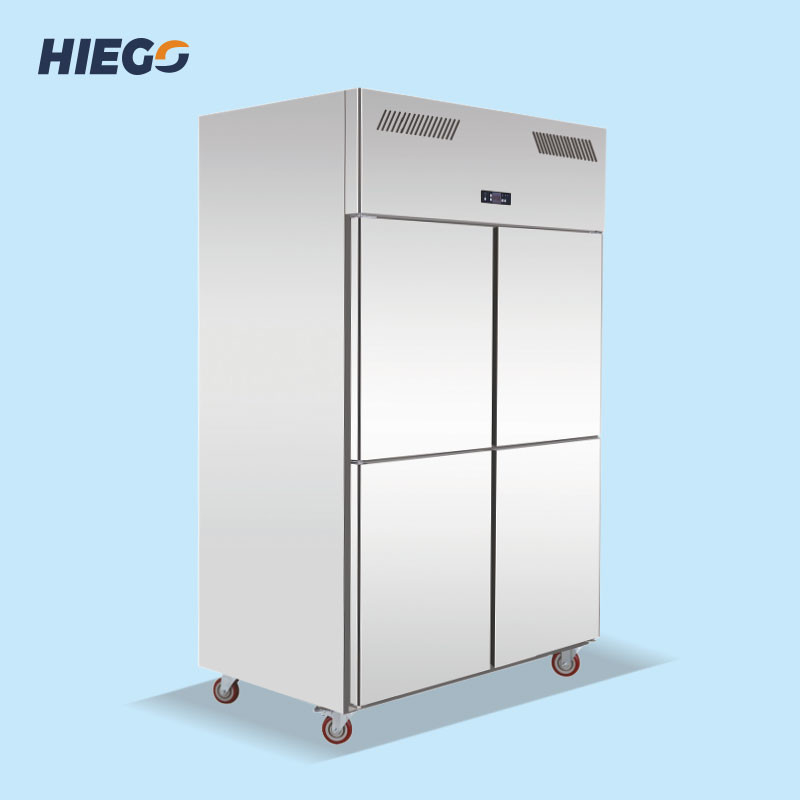 500L Commercial Upright Freezer 2 Doors Restaurant Refrigeration Equipment