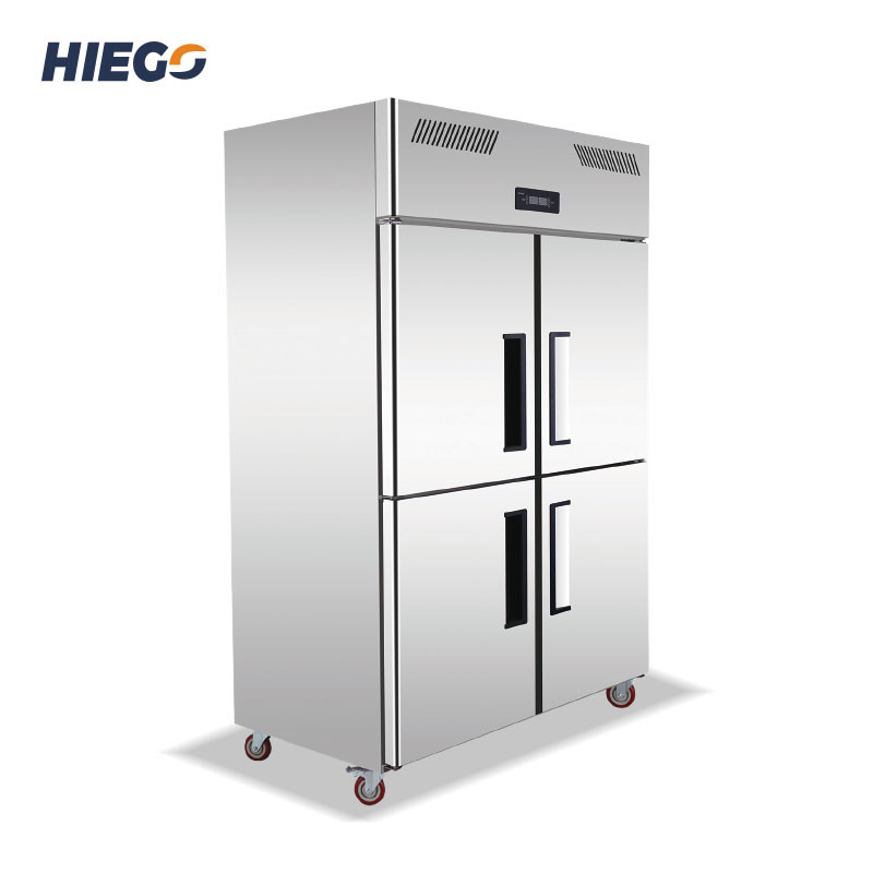4 Doors Commercial Upright Refrigerator 1000L Single Double Temperature