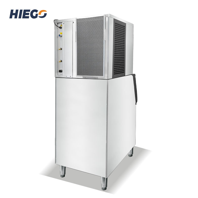 R404a Industrial Automatic Ice Machine 200KG Timing Cleaning Commercial Ice Cube Maker