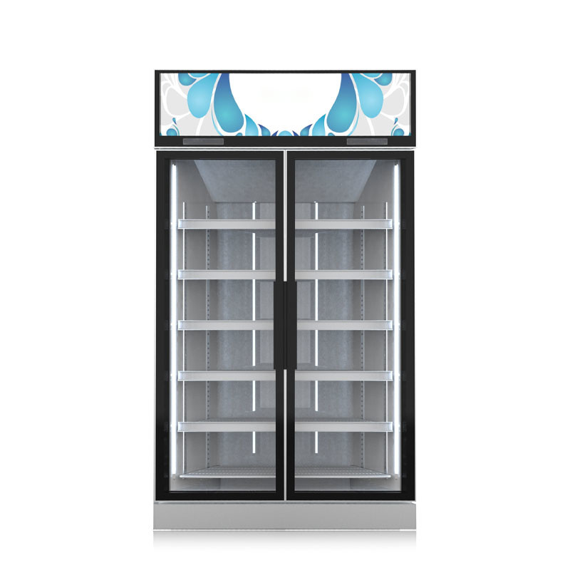 Commercial Retail Glass Door Chiller Drink Cooler Supermarket Display Refrigerator