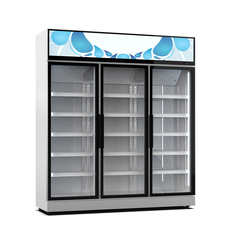 Commercial Retail Glass Door Chiller Drink Cooler Supermarket Display Refrigerator