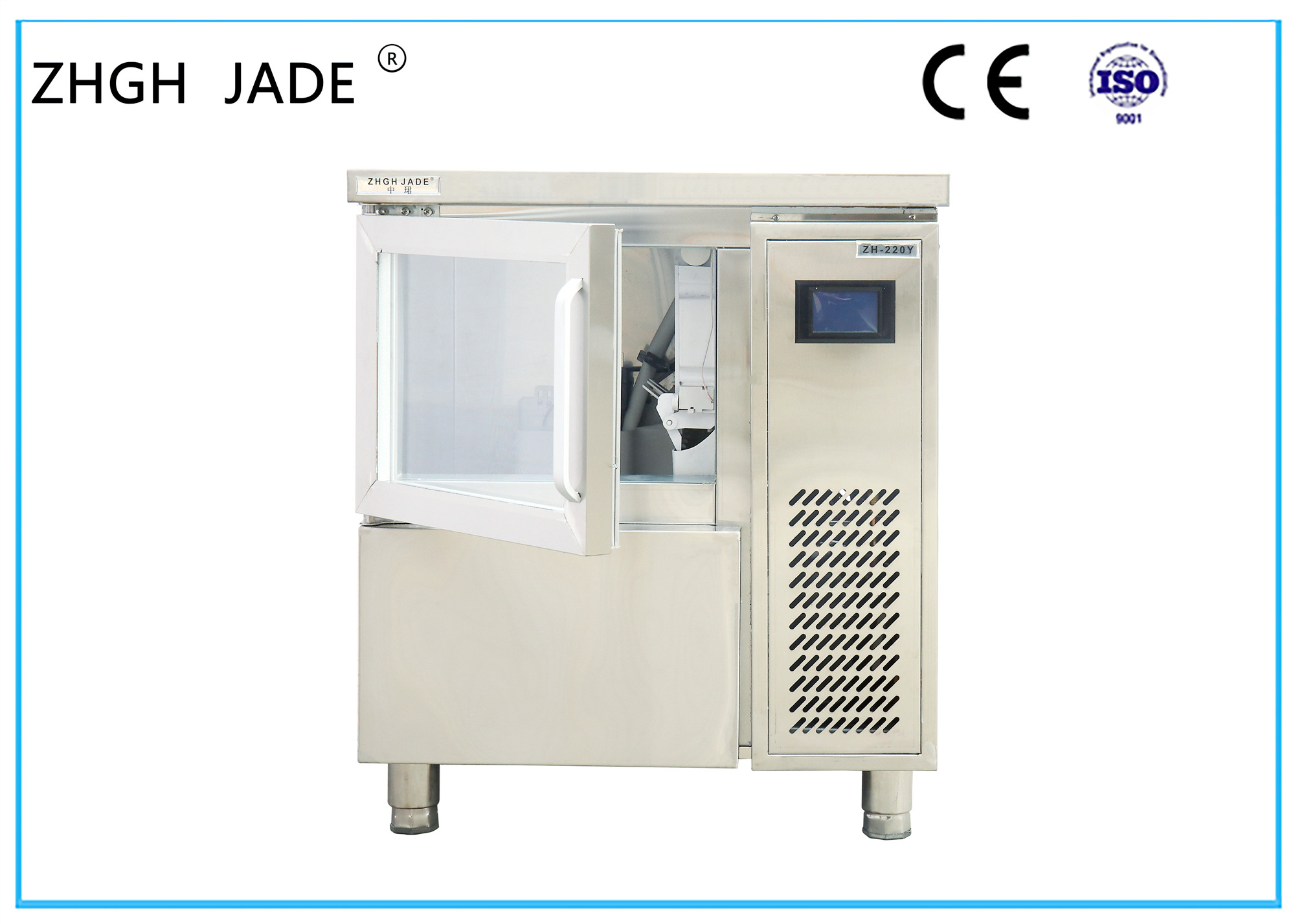 Blue Light Inside Commercial Bar Ice Maker 90Kgs Daily Output 220V 50Hz