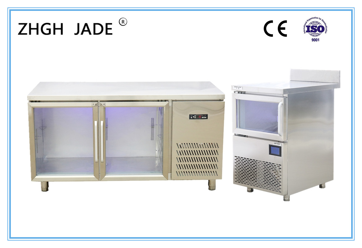 SS304 Shell LED Blue Light Refrigerator With Digital Temperature Controller