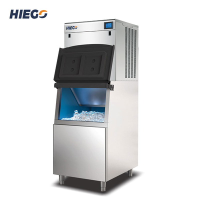 Automatic Ice Machine 250KG/24H 22x22x22mm Commercial Ice Machine With Bin 150kg