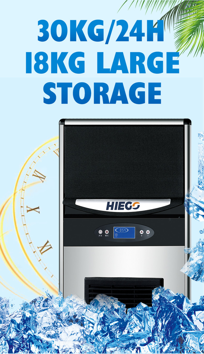 30KG/24H Full-Automatic Cube Ice Maker Machine Factory Price Ice Cube Maker 10