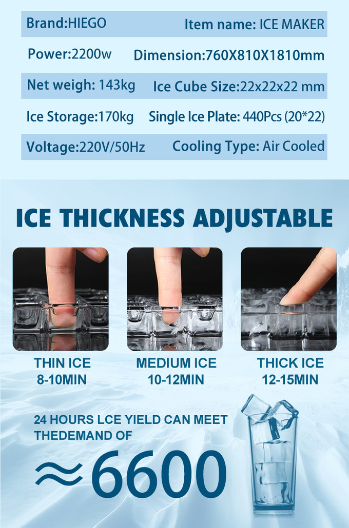 500kg Ice Making Machine Energy Saving Commercial Ice Machine 8