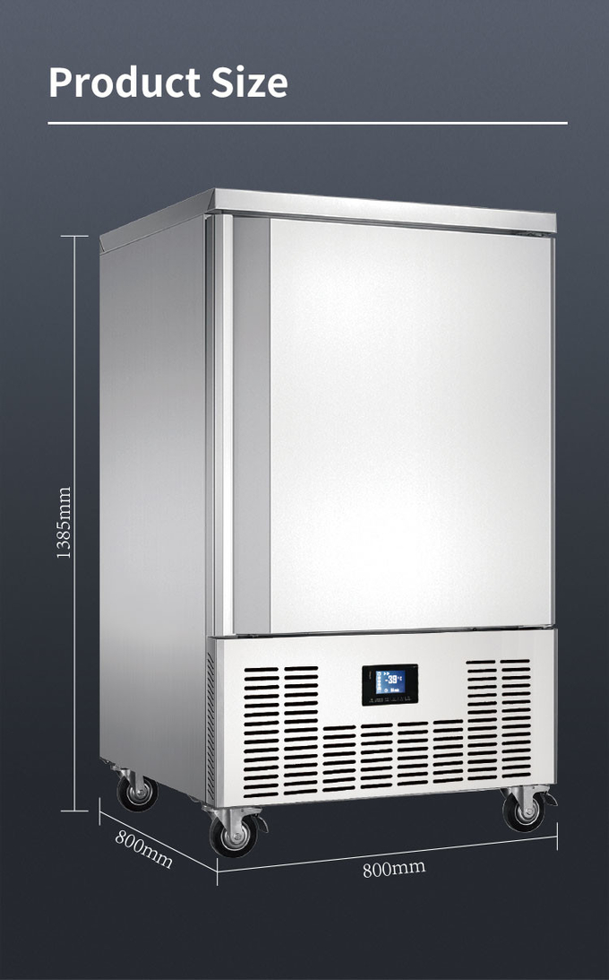 R404A Blast Freezer Chiller 5 Trays Air Cooling Blast Freezer Industrial 8