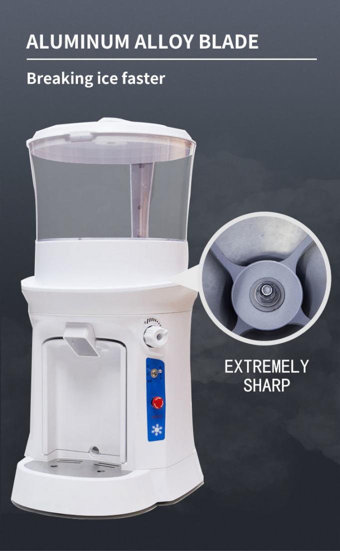 320RPM Ice Cube Ice Shaver Machine 400W Hopper Electric Shaver 680kgs Per Hour 5