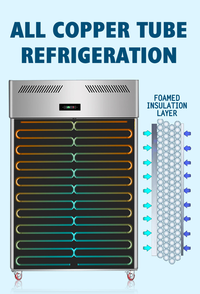 500L Commercial Upright Freezer 2 Doors Restaurant Refrigeration Equipment 7