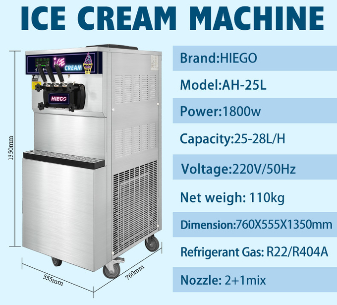 Mobile Gelato Maker Commercial 36l Hotel Commercial Ice Cream Machine 6