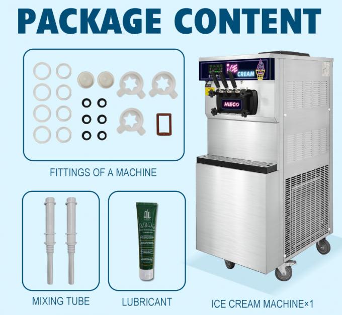 Mobile Gelato Maker Commercial 36l Hotel Commercial Ice Cream Machine 8